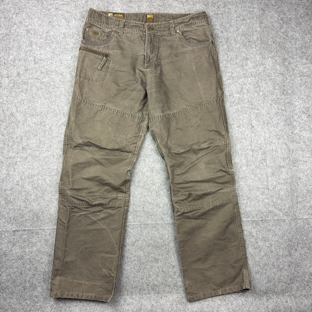 KUHL Pants Mens 38x32 Brown Crag Series Rebel Hiking Workwear Outdoor Gorpcore